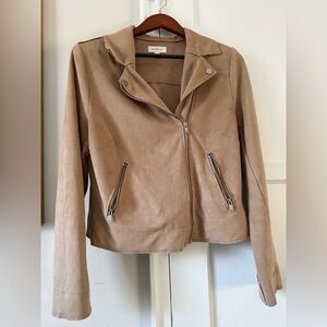 Evereve Faux Suede Moto Jacket – Women’s Large